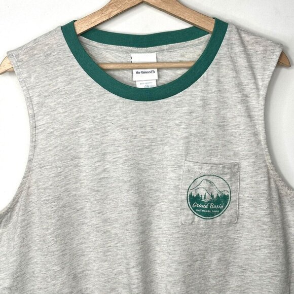 Disney Pixar Womens Shirt Toy Story 4 Front Tie Sleeveless Graphic Gray Large - Picture 3 of 10